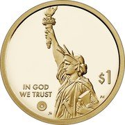 USA 1 Dollar (American Innovation - Kentucky) $1 IN GOD WE TRUST PH JK coin obverse USA 1 Dollar (American Innovation - Kentucky) $1 IN GOD WE TRUST PH JK coin obverse