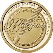 USA 1 Dollar (American Innovation - Kentucky) UNITED STATES OF AMERICA BLUEGRASS KENTUCKY coin reverse USA 1 Dollar (American Innovation - Kentucky) UNITED STATES OF AMERICA BLUEGRASS KENTUCKY coin reverse