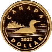 Canada 1 Dollar Canada 1 dollar 2022 2022 ELIZABETH II D G REGINA SB P coin reverse Canada 1 Dollar Canada 1 dollar 2022 2022 ELIZABETH II D G REGINA SB P coin reverse
