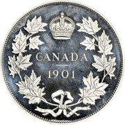 Canada 1 Dollar (Edward VII) X# 12 CANADA 1901 coin reverse Canada 1 Dollar (Edward VII) X# 12 CANADA 1901 coin reverse