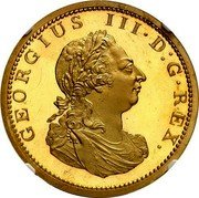 UK 1 Dollar George III mule Pattern ND (1804)  Proof GEORGIUS III D G REX coin obverse