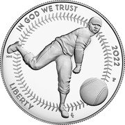 USA 1 Dollar (Negro Leagues Baseball) IN GOD WE TRUST 2022 LIBERTY coin obverse USA 1 Dollar (Negro Leagues Baseball) IN GOD WE TRUST 2022 LIBERTY coin obverse
