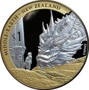 New Zealand 1 Dollar The Battle of the Five Armies 2014  Proof MIDDLE-EARTH - NEW ZEALAND © WBEI coin reverse New Zealand 1 Dollar The Battle of the Five Armies 2014  Proof MIDDLE-EARTH - NEW ZEALAND © WBEI coin reverse