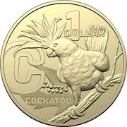 Australia 1 Dollar (The Great Aussie Coin Hunt 3 - Letter C) 1 DOLLAR B COCKATOO coin reverse