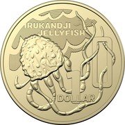 Australia 1 Dollar (The Great Aussie Coin Hunt 3 - Letter I) IRANKANDJI JELLYFISH I 1 DOLLAR coin reverse