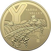 Australia 1 Dollar (The Great Aussie Coin Hunt 3 - Letter Y) Y YARRA VALLEY 1 DOLLAR coin reverse