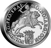 Netherlands 1 Ducaton (Silver Rider Restrike) MO NO ARG CON FŒ BELG PRO TRAI R coin obverse Netherlands 1 Ducaton (Silver Rider Restrike) MO NO ARG CON FŒ BELG PRO TRAI R coin obverse