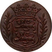 Netherlands 1 Duit West Friesland Province Standard Coinage coin obverse Netherlands 1 Duit West Friesland Province Standard Coinage coin obverse