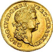UK 1 Guinea (George I Pattern) KM# Pn34 GEORGIVS D G M BR FR ET HIB REX F D coin obverse