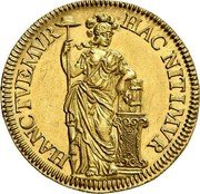 Netherlands 1 Gulden (Gulden Pattern) KM# Pn10 HAC NITIMVR HANC TVEMVR coin reverse Netherlands 1 Gulden (Gulden Pattern) KM# Pn10 HAC NITIMVR HANC TVEMVR coin reverse