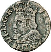 Netherlands 1 Oord (Jobst Maximilian) KM# 12 FERDINANDVS III D G R I coin obverse Netherlands 1 Oord (Jobst Maximilian) KM# 12 FERDINANDVS III D G R I coin obverse