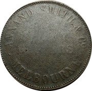 UK 1 Penny (Annand Smith) ANNAND SMITH & CO MELBOURNE coin reverse