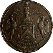 UK 1 Penny (Lancashire - Halsall.) NEC PLACIDO CONTENTA QUIETE EST coin obverse UK 1 Penny (Lancashire - Halsall.) NEC PLACIDO CONTENTA QUIETE EST coin obverse