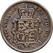 UK 1 Sovereign (George III Pattern) BRITANNIARUM REX FID DEF 1816 coin reverse UK 1 Sovereign (George III Pattern) BRITANNIARUM REX FID DEF 1816 coin reverse