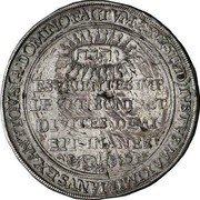 Netherlands 1 Thaler Jobst Maximilian ND (1658)  KM# 16 IVSTVS∙MAXMILIANVS∙EX∙ANTIQVA∙A∙DOMINO∙FACTVM∙EST∙ISTVD יהוה‎ ESVRIENTES IMP LEVIT∙BONIS∙ET DIVITES∙DIMI SIT INANESU coin reverse Netherlands 1 Thaler Jobst Maximilian ND (1658)  KM# 16 IVSTVS∙MAXMILIANVS∙EX∙ANTIQVA∙A∙DOMINO∙FACTVM∙EST∙ISTVD יהוה‎ ESVRIENTES IMP LEVIT∙BONIS∙ET DIVITES∙DIMI SIT INANESU coin reverse
