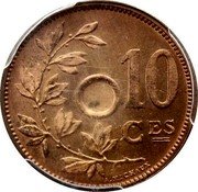Belgium 10 Centimes (Albert I - Pattern Strike) KM# Pn162 10 CES A. MICHAUX coin reverse Belgium 10 Centimes (Albert I - Pattern Strike) KM# Pn162 10 CES A. MICHAUX coin reverse