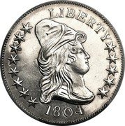 USA 10 Dollars (Pattern) LIBERTY 1804 coin obverse USA 10 Dollars (Pattern) LIBERTY 1804 coin obverse