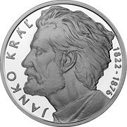 Slovakia 10 Euro (Janko Kral - 200th birth anniversary) JANKO KRÁL’ 1822 - 1876 coin reverse Slovakia 10 Euro (Janko Kral - 200th birth anniversary) JANKO KRÁL’ 1822 - 1876 coin reverse