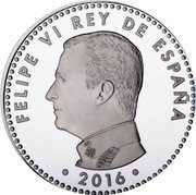 Spain 10 Euro (Philip VI) 2016 FELIPE VI REY DE ESPAÑA coin obverse Spain 10 Euro (Philip VI) 2016 FELIPE VI REY DE ESPAÑA coin obverse