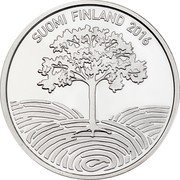 Finland 10 Euro SUOMALAINEN TYÖ fingerprint 2016 Proof 2016 FINLAND SUOMI coin reverse