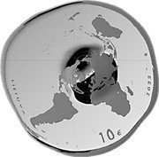 Lithuania 10 Euro There Is No Planet B 2022 LMK Proof LIETUVA 10 € 2022 coin obverse Lithuania 10 Euro There Is No Planet B 2022 LMK Proof LIETUVA 10 € 2022 coin obverse
