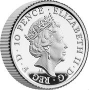 UK 10 Pence The Britannia 2022 2022 in set ELIZABETH II D G REG F D 10 PENCE coin obverse UK 10 Pence The Britannia 2022 2022 in set ELIZABETH II D G REG F D 10 PENCE coin obverse