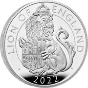 UK 10 Pounds Tudor Beast IIX. The Lion Of England 2022 LION OF ENGLAND 2022 coin reverse UK 10 Pounds Tudor Beast IIX. The Lion Of England 2022 LION OF ENGLAND 2022 coin reverse