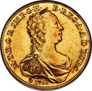 Belgium 10 Souverain Franz I Maria Theresia pattern 1751  KM# Pn2 M T D G R JMP G H B REG A A D BURG 1751 coin reverse