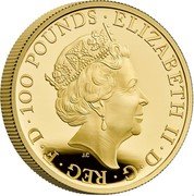UK 100 Pounds The Britannia 2022 2022 in set ELIZABETH II • D • G • REG • F • D • 100 POUNDS • 2022•. coin obverse UK 100 Pounds The Britannia 2022 2022 in set ELIZABETH II • D • G • REG • F • D • 100 POUNDS • 2022•. coin obverse