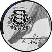 Estonia 15 Euro 150th anniversary of the birth of Friedrich Karl Akel 2021  Proof EESTI VABARIIK 2021 coin obverse Estonia 15 Euro 150th anniversary of the birth of Friedrich Karl Akel 2021  Proof EESTI VABARIIK 2021 coin obverse