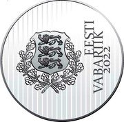 Estonia 15 Euro Johan Pitka 2022  Proof EESTI VABARIIK 2022 coin obverse Estonia 15 Euro Johan Pitka 2022  Proof EESTI VABARIIK 2022 coin obverse