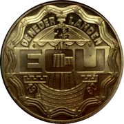 Netherlands 2 1/2 ECU Netherlands 2 Half ECU 1990 1990 In Sets only X# 32 1990 2½ ECU DE NEDERLANDEN coin obverse