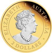 Australia 2 Dollars Kangaroo 2022 P ELIZABETH II AUSTRALIA 2 DOLLARS JC coin obverse Australia 2 Dollars Kangaroo 2022 P ELIZABETH II AUSTRALIA 2 DOLLARS JC coin obverse