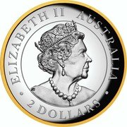 Australia 2 Dollars Kookaburra 2022 ELIZABETH II AUSTRALIA 2 DOLLARS coin obverse Australia 2 Dollars Kookaburra 2022 ELIZABETH II AUSTRALIA 2 DOLLARS coin obverse