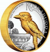 Australia 2 Dollars Kookaburra 2022 2022 2OZ 9999 SILVER KOOKABURRA coin reverse Australia 2 Dollars Kookaburra 2022 2022 2OZ 9999 SILVER KOOKABURRA coin reverse