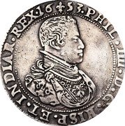 Netherlands 2 Ducaton (Philip IV) KM# 46 PHIL IIII D G HISP ET INDIAR REX coin obverse Netherlands 2 Ducaton (Philip IV) KM# 46 PHIL IIII D G HISP ET INDIAR REX coin obverse