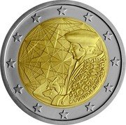 Greece 2 Euro 2 Euro Greece 2022 2022 35 J J 1987 2022 ERASMUS PROGRAMME ΕΛΛΗΝΙΚΗ ΔΗΜΟΚΡΑΤΙΑ coin obverse Greece 2 Euro 2 Euro Greece 2022 2022 35 J J 1987 2022 ERASMUS PROGRAMME ΕΛΛΗΝΙΚΗ ΔΗΜΟΚΡΑΤΙΑ coin obverse
