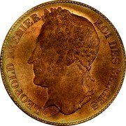 Belgium 2 Francs Pattern -Leopold I 1834  LEOPOLD PREMIER ROI DES BELGES BRAEMT F. coin obverse Belgium 2 Francs Pattern -Leopold I 1834  LEOPOLD PREMIER ROI DES BELGES BRAEMT F. coin obverse