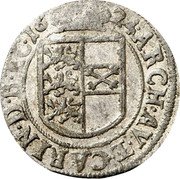Austria 2 Kreuzer 1624 (m) KM# 490 Standart Coinage 16 24 ARCH AV ET CARIN D B RC coin reverse