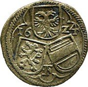 Austria 2 Pfennig Ferdinand II 1624 KM# 377 16 Z4 coin obverse Austria 2 Pfennig Ferdinand II 1624 KM# 377 16 Z4 coin obverse
