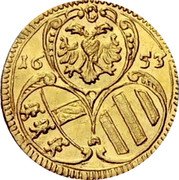 Austria 2 Pfennig 1653 KM# 804 Standart Coinage 16 53 coin obverse Austria 2 Pfennig 1653 KM# 804 Standart Coinage 16 53 coin obverse