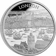 UK 2 Pounds Elizabeth II London 2022  Proof LONDON coin reverse