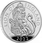 UK 2 Pounds Lion of England 2022 Proof LION OF ENGLAND L.D 2022 coin reverse UK 2 Pounds Lion of England 2022 Proof LION OF ENGLAND L.D 2022 coin reverse