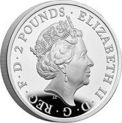 UK 2 Pounds (The Britannia 2022) ELIZABETH II D G REG F D 2 POUNDS coin obverse UK 2 Pounds (The Britannia 2022) ELIZABETH II D G REG F D 2 POUNDS coin obverse