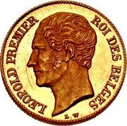 Belgium 20 Centimes Leopold I Pattern 1852  Proof LEOPOLD PREMIER ROI DES BELGES L W coin obverse Belgium 20 Centimes Leopold I Pattern 1852  Proof LEOPOLD PREMIER ROI DES BELGES L W coin obverse