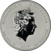 Australia 200 Dollars 70th Anniversary Royal Wedding 2017 P 70TH ANNIVERSARY ROYAL WEDDING 1947-2017 P coin obverse