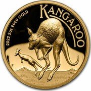 Australia 200 Dollars Kangaroo 2022 P Proof KANGAROO 2022 2 OZ 9999 GOLD coin reverse Australia 200 Dollars Kangaroo 2022 P Proof KANGAROO 2022 2 OZ 9999 GOLD coin reverse