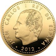Spain 200 Euro (European Champions) 2012 JUAN CARLOS I REY DE ESPAÑA coin obverse Spain 200 Euro (European Champions) 2012 JUAN CARLOS I REY DE ESPAÑA coin obverse