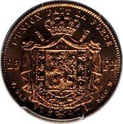 Belgium 25 Francs (Leopold I Pattern) L'UNION FAIT LA FORCE 25 FCS 7,915 1847 900 M coin reverse Belgium 25 Francs (Leopold I Pattern) L'UNION FAIT LA FORCE 25 FCS 7,915 1847 900 M coin reverse