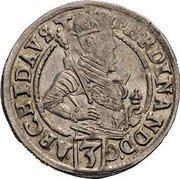 Austria 3 Kreuzer (Archduke Ferdinand Klagenfurt) KM# 16 FERDINAND D G (3) ARCHID AVST coin obverse Austria 3 Kreuzer (Archduke Ferdinand Klagenfurt) KM# 16 FERDINAND D G (3) ARCHID AVST coin obverse